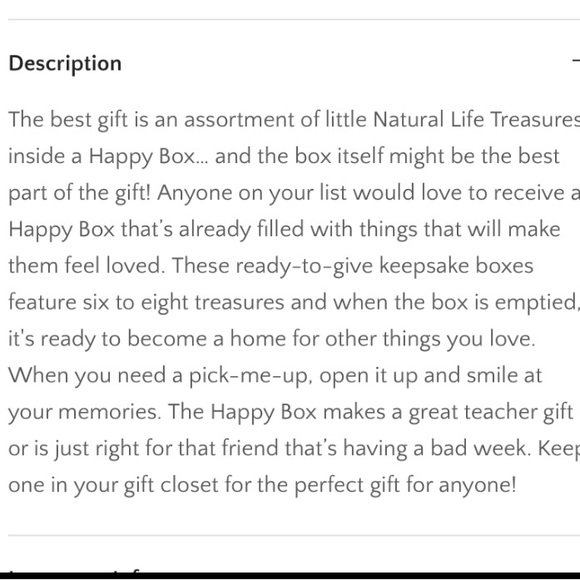 NEW keepsake boho Happy Box filled with 6 items - Picture 7 of 7